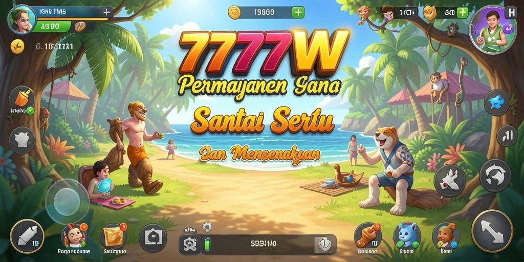 Screenshot utama 7777W menampilkan momen seru dalam gameplay Casual.
