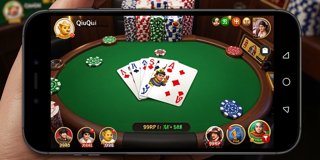 Screenshot gameplay 99RP yang menampilkan aksi seru QiuQiu.