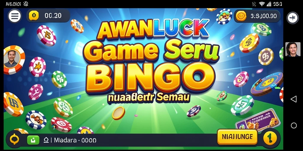 Tampilan gameplay menarik dari AWANLUCK dengan suasana Bingo yang seru.