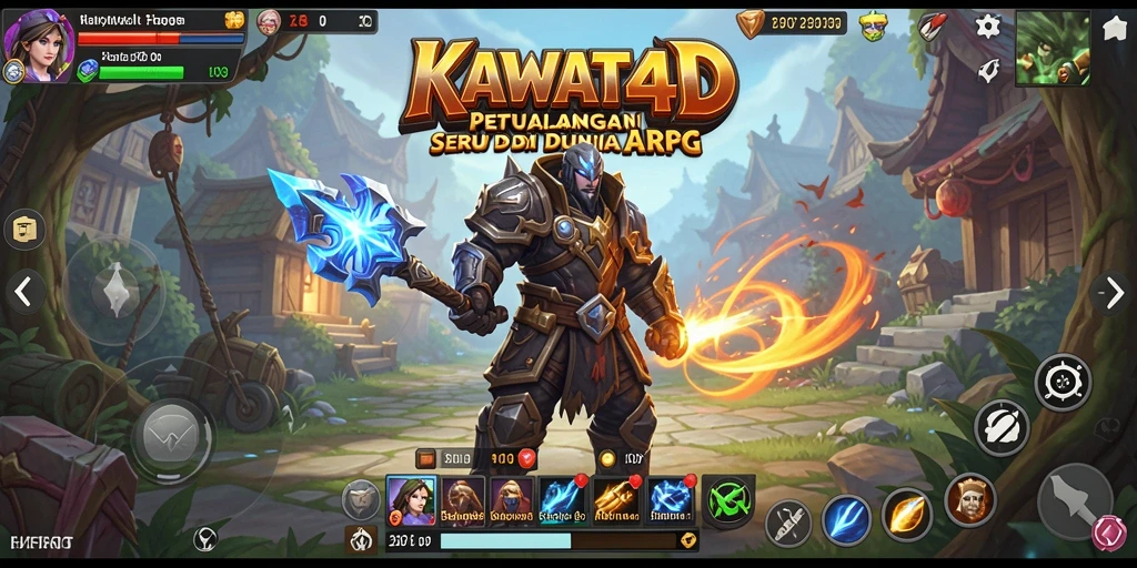 Gameplay ARPG KAWAT4D yang seru dan menantang.