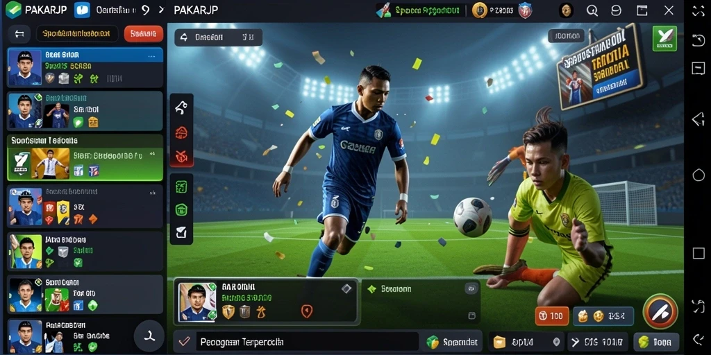 Tampilan gameplay PAKARJP dengan berbagai pilihan taruhan olahraga.