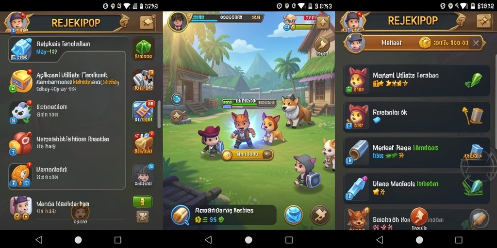 Screenshot utama REJEKIPOP menampilkan antarmuka aplikasi yang mudah digunakan.