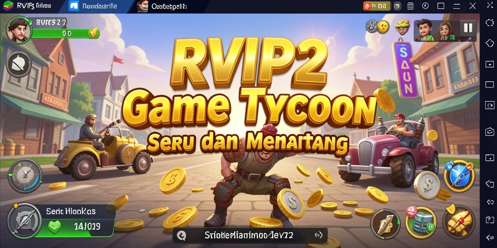Tampilan menarik gameplay RVIP2 yang penuh strategi Tycoon.