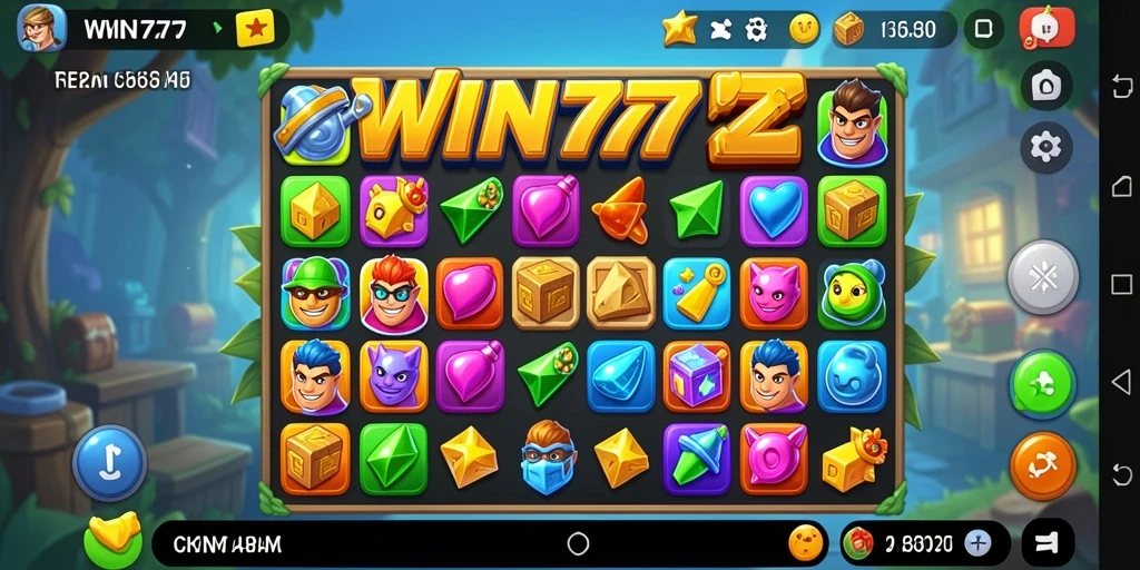 Tampilan gameplay seru dari WIN777 yang penuh warna.
